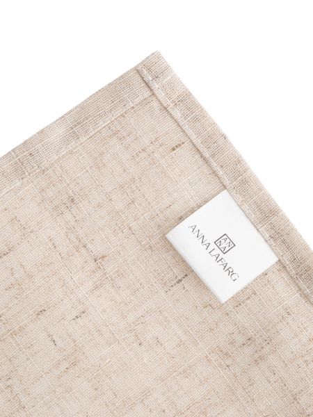 Салфетка под приборы 30х45 см, полиэстер/лен, бежевая, Сливы на ветках, Plum Orchard ANNA LAFARG
