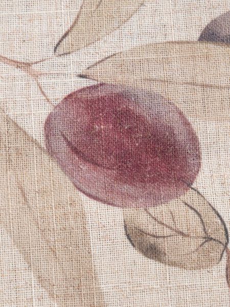 Дорожка настольная, 40х160 см, полиэстер/лен, бежевая, Сливы на ветках, Plum Orchard ANNA LAFARG
