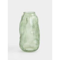 Ваза для цветов 30 см, стекло, зеленая, Creek ANNA LAFARG