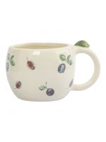 Кружка 420 мл, керамика, белая, Сливы, Plum Orchard