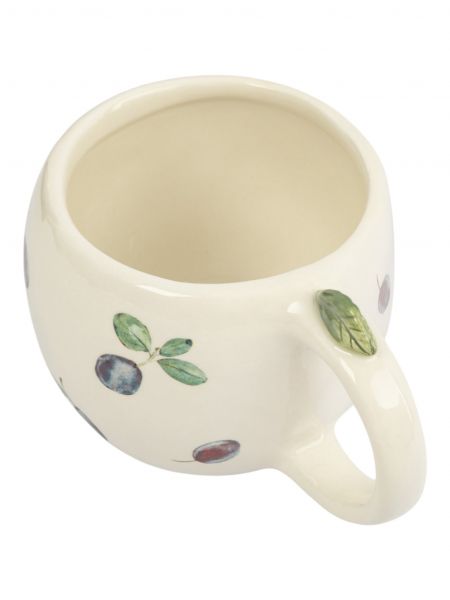 Кружка 420 мл, керамика, белая, Сливы, Plum Orchard
