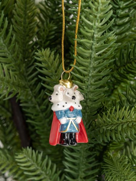 Игрушка елочная, 5 см, керамика D, Крысиный король, New Year