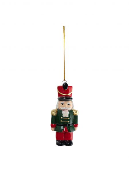 Игрушка елочная, 8 см, керамика D, Щелкунчик, Nutcracker
