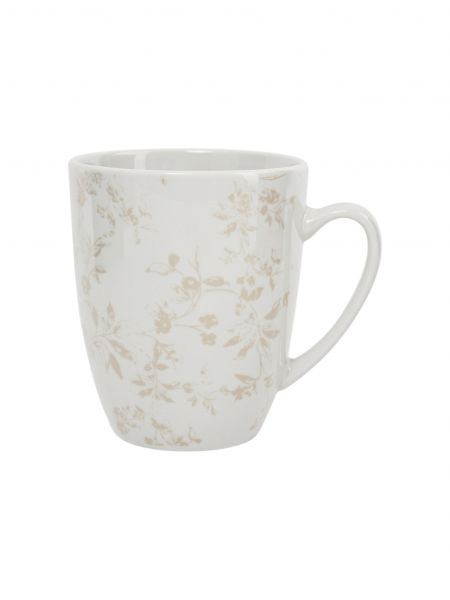 Кружка, 360 мл, 2 шт, фарфор P, белая, Нежные цветы, Serene flowers