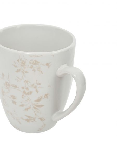 Кружка, 360 мл, 2 шт, фарфор P, белая, Нежные цветы, Serene flowers