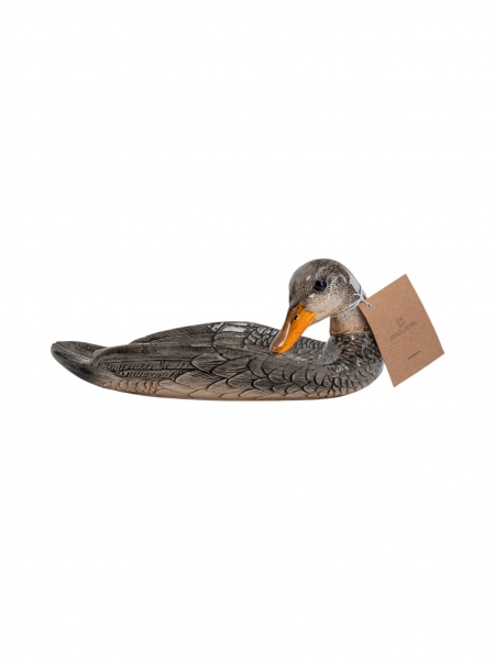 Блюдо 25х15х11 см, доломитовая керамика, Утка, Duck ANNA LAFARG