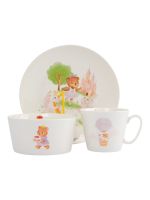 Набор детской посуды на 1 персону, 3 предмета, фарфор, белый, Сказочные животные, Fabulous animals ANNA LAFARG