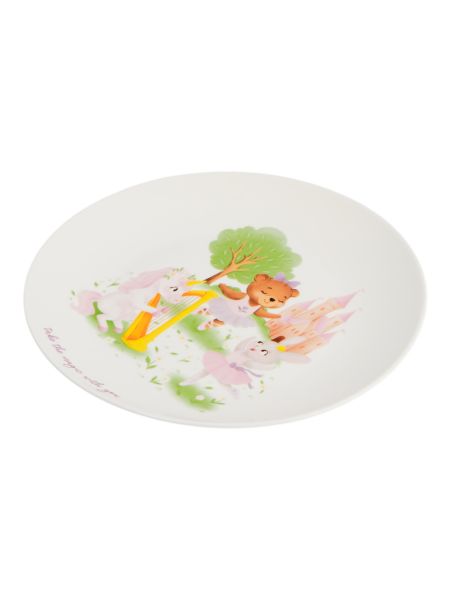 Набор детской посуды на 1 персону, 3 предмета, фарфор, белый, Сказочные животные, Fabulous animals ANNA LAFARG