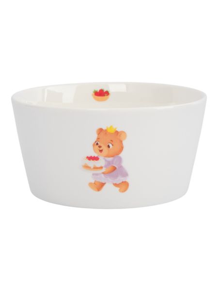 Набор детской посуды на 1 персону, 3 предмета, фарфор, белый, Сказочные животные, Fabulous animals ANNA LAFARG