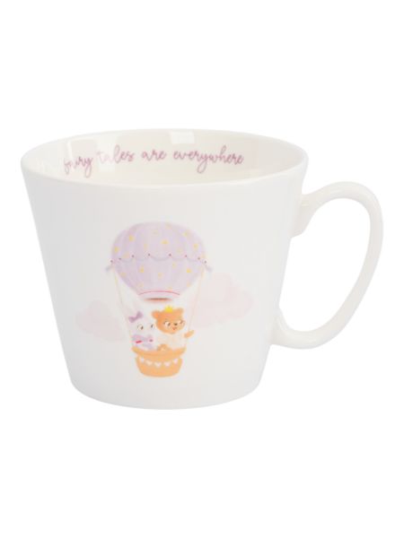 Набор детской посуды на 1 персону, 3 предмета, фарфор, белый, Сказочные животные, Fabulous animals ANNA LAFARG