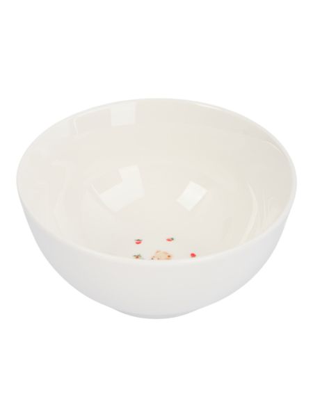 Набор детской посуды на 1 персону, 3 предмета, фарфор, белый, Мишки, Teddy bear ANNA LAFARG