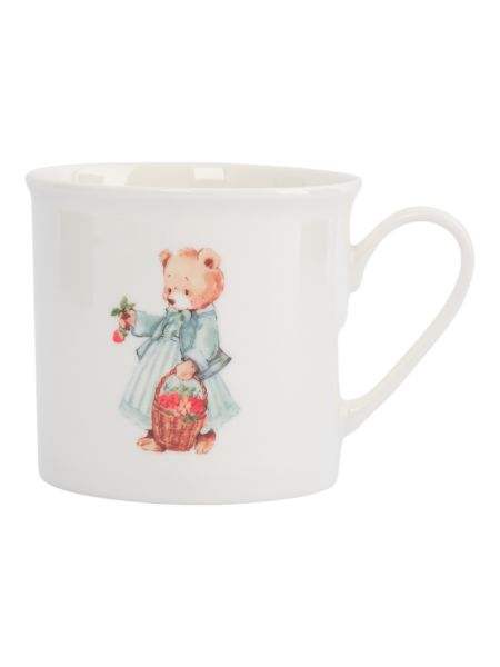 Набор детской посуды на 1 персону, 3 предмета, фарфор, белый, Мишки, Teddy bear ANNA LAFARG