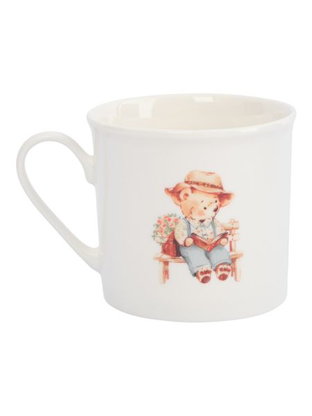 Набор детской посуды на 1 персону, 3 предмета, фарфор, белый, Мишки, Teddy bear ANNA LAFARG