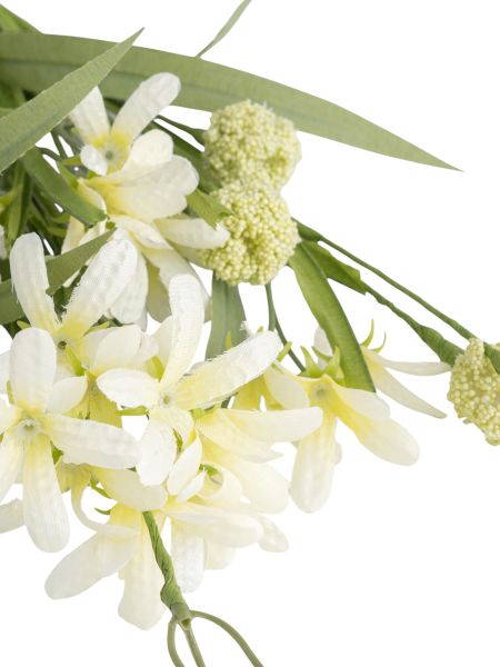 Ветка декоративная 55 см, бумага/металл, Желтые цветы, Interior spring ANNA LAFARG