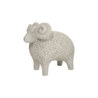 Статуэтка 14 см, полирезин, белая, в крапинку, Барашек, Sheep ANNA LAFARG
