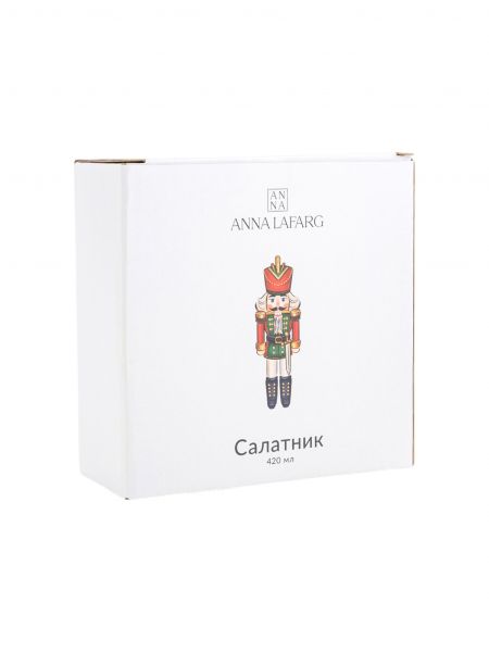 Салатник 16х6 см, 420 мл, доломитовая керамика, белый, Щелкунчик, Nutcracker ANNA LAFARG