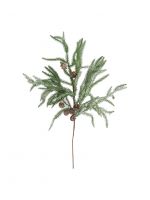 Ветка декоративная 60 см, пластик/металл, Ель с шишками, Interior natural ANNA LAFARG