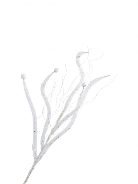 Ветка декоративная, 77 см, пластик/металл, Серебристые ветви, Interior silver