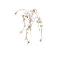 Ветка декоративная, 70 см, пластик/металл, Золотистая ветка с бусинами, Interior gold