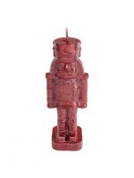 Свеча 5x14 см, с блестками, красная, Щелкунчик, Nutcracker ANNA LAFARG