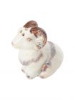 Емкость для соли или перца, 9 см, фарфор P, молочно-коричневая, Баран, Sheep