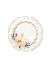 Тарелка десертная 19 см, фарфор, белая, Цветок, White Elegance Easy Life