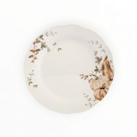 Тарелка обеденная 26 см, фарфор P, белая, Тыквы, Pumpkin harvest ANNA LAFARG