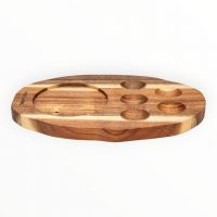 Блюдо пасхальное 22x14 см, 5 отделений, с местом для кулича, дерево, Easter ANNA LAFARG