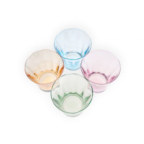 Стакан 340 мл, 10 см, 4 шт, стекло, цветной микс, Lyon ANNA LAFARG