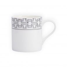Кружка 380 мл, фарфор, белая, Орнамент, Greco ANNA LAFARG