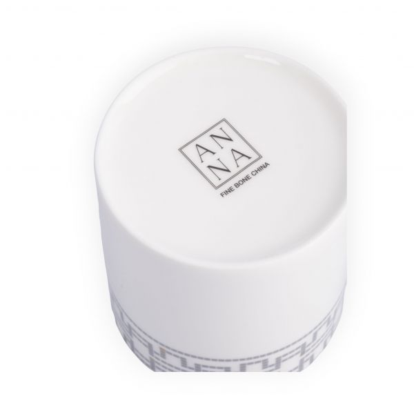 Кружка 380 мл, фарфор, белая, Орнамент, Greco ANNA LAFARG