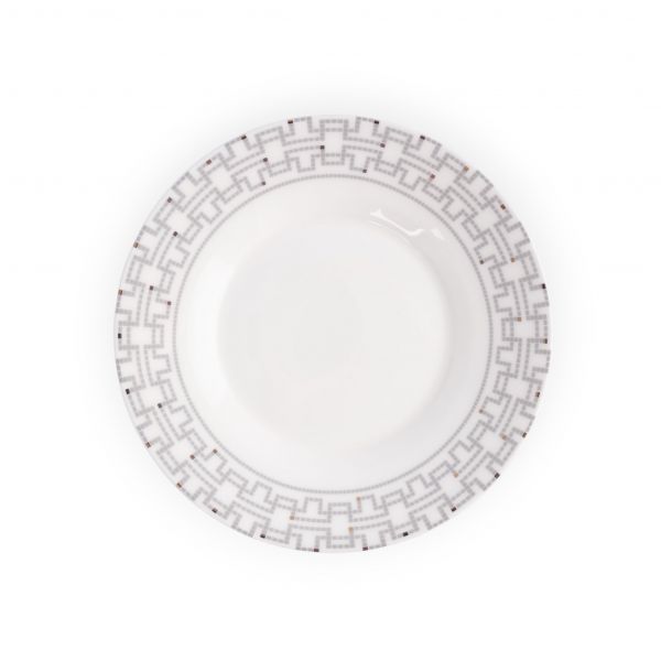 Пара чайная 290 мл, фарфор, белая, Орнамент, Greco ANNA LAFARG