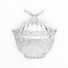 Емкость для хранения 11х12 см, 220 мл, стекло, Бабочка, Butterfly ANNA LAFARG