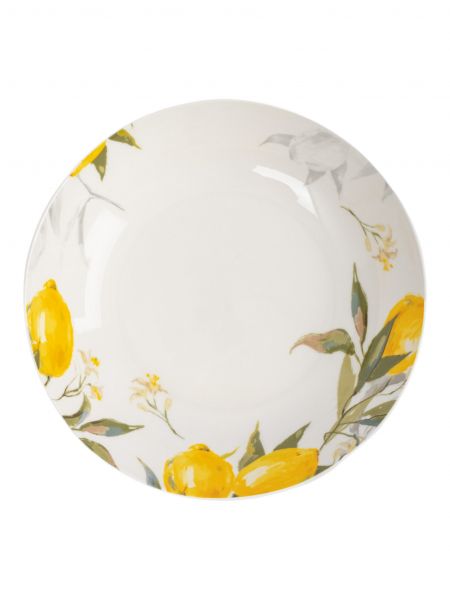 Суповая тарелка 20 см, 700 мл, фарфор, белый, Лимоны, Palermo ANNA LAFARG, без индивидуальной упаковки