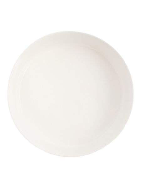 Блюдо 23х6 см, с бортами, фарфор, белое, Цветы и листья, Primrose ANNA LAFARG