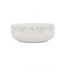 Салатник 16 см, 700 мл, фарфор, белый, Цветы и листья, Primrose ANNA LAFARG