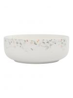 Салатник 16 см, 700 мл, фарфор, белый, Цветы и листья, Primrose ANNA LAFARG