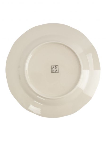 Тарелка закусочная 21 см, фарфор, молочная, Rustic ANNA LAFARG