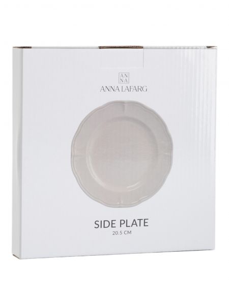 Тарелка закусочная 21 см, фарфор, молочная, Rustic ANNA LAFARG