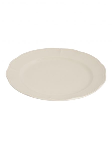 Тарелка обеденная 27 см, фарфор, молочная, Rustic ANNA LAFARG