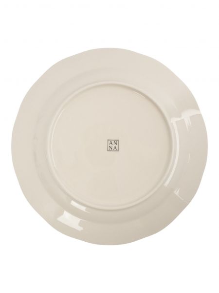 Тарелка обеденная 27 см, фарфор, молочная, Rustic ANNA LAFARG