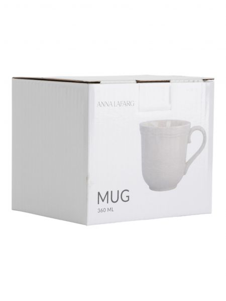 Кружка 360 мл, фарфор, молочная, Rustic ANNA LAFARG