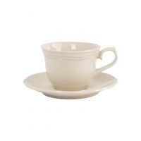 Пара чайная 230 мл на 1 персону, 2 предмета, фарфор, молочная, Rustic ANNA LAFARG