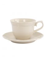 Пара чайная 230 мл на 1 персону, 2 предмета, фарфор, молочная, Rustic ANNA LAFARG