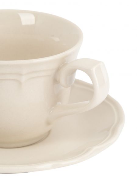 Пара чайная 230 мл на 1 персону, 2 предмета, фарфор, молочная, Rustic ANNA LAFARG