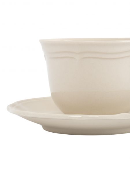 Пара чайная 230 мл на 1 персону, 2 предмета, фарфор, молочная, Rustic ANNA LAFARG