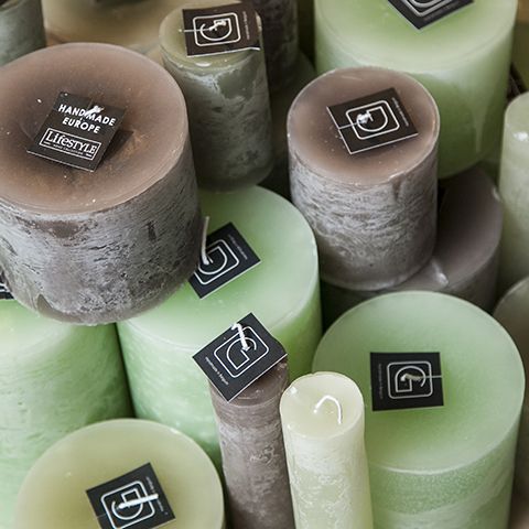 Свеча GOMMAIRE 10x20 см цвет грязно-белый 
