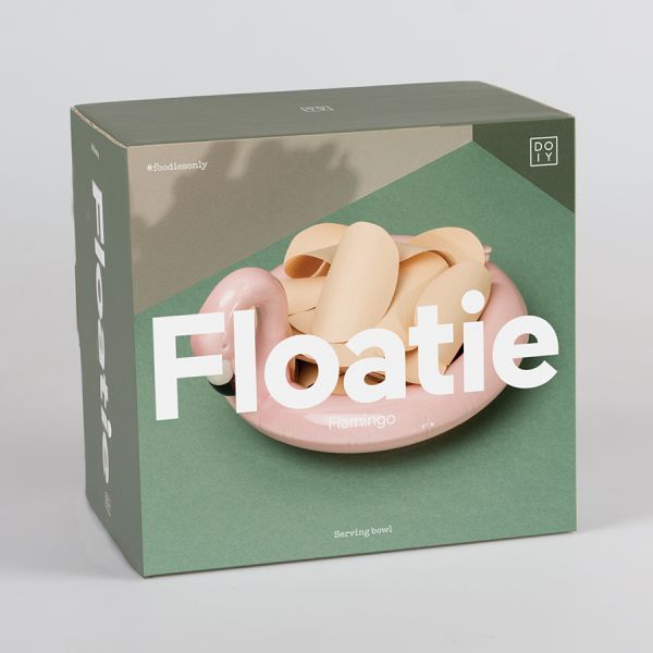 Миска сервировочная керамическая Floatie Flamingo