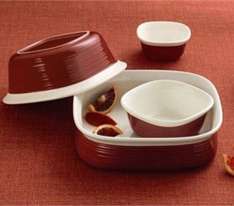 Форма для запекания прямоугольная 0,8 л, красный CORNINGWARE