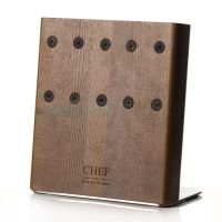 Подставка с магнитными держателями Chef для 5-ти ножей натуральный ясень Chef 